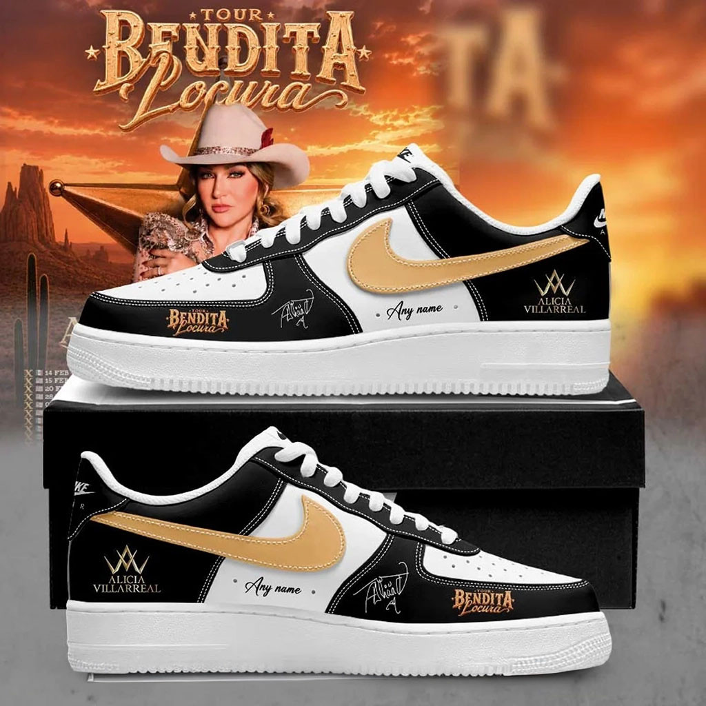 Personalized Alicia Villarreal Merch Bendita Locura Tour 2026 Sneakers Best Gift For Music Fan - Kdjoy