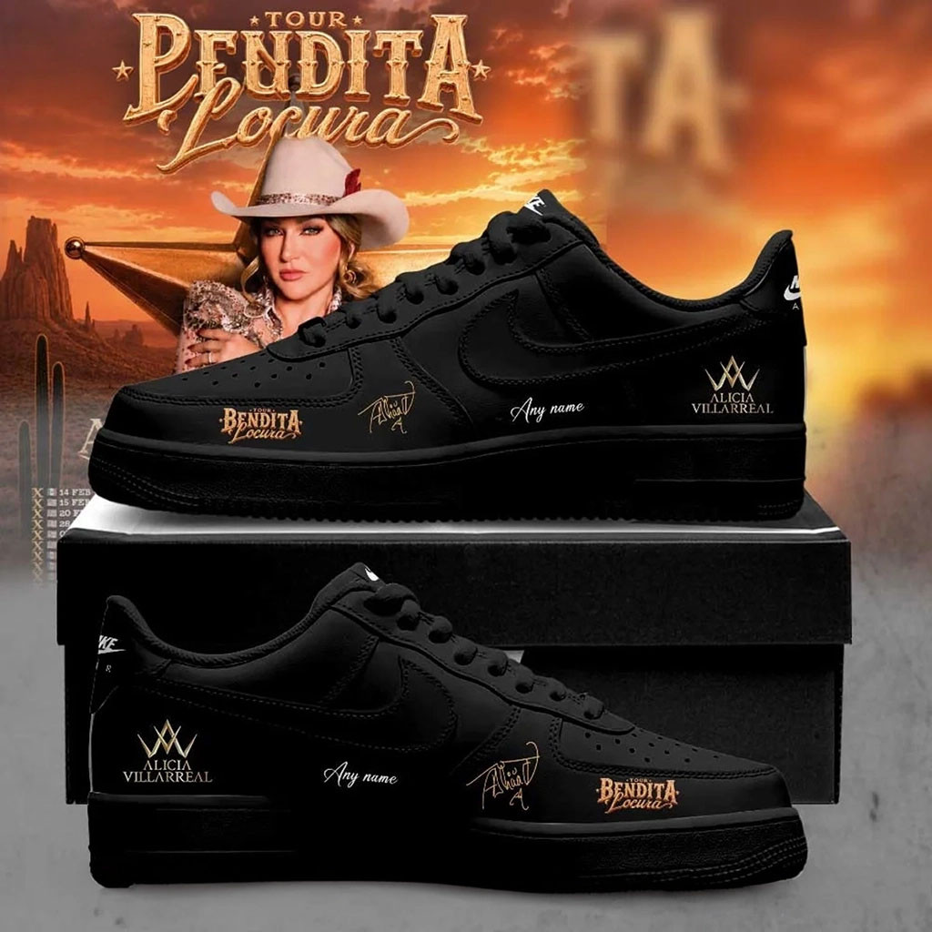Personalized Alicia Villarreal Merch Bendita Locura Tour 2026 Sneakers Gift For Music Lovers - Kdjoy Personalized Alicia Villarreal Merch Bendita Locura Tour 2026 Sneakers Gift For Music Lovers - Kdjoy
