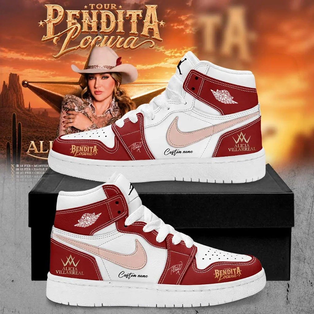 Personalized Alicia Villarreal Merch Bendita Locura Tour 2026 Sneakers Gift For Music Lovers - Kdjoy