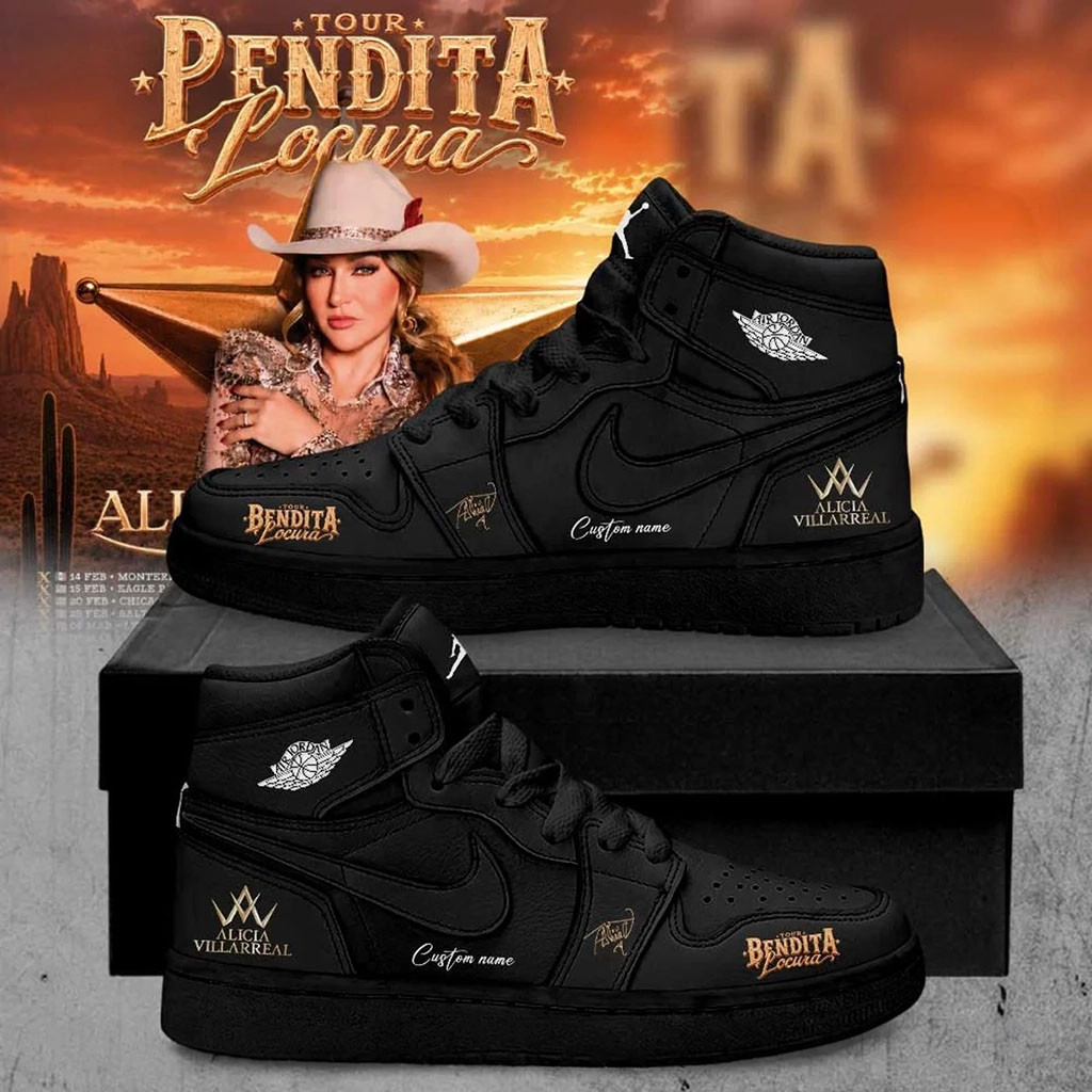 Personalized Alicia Villarreal Merch Bendita Locura Tour 2026 Sneakers Music Fan Gear Best Gift - Kdjoy