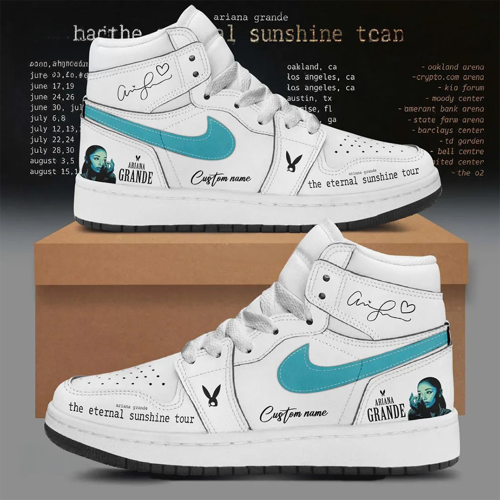 Personalized Ariana Grande Eternal Sunshine Tour Shoes Sneakers Ariana Grande Merch Fan Gifts - Kdjoy Personalized Ariana Grande Eternal Sunshine Tour Shoes Sneakers Ariana Grande Merch Fan Gifts - Kdjoy