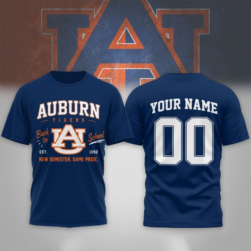 Personalized Auburn Tigers NCAA Campus Pride Back to School Shirt Auburn Tigers Merch Gifts - Kdjoy Personalized Auburn Tigers NCAA Campus Pride Back to School Shirt Auburn Tigers Merch Gifts - Kdjoy