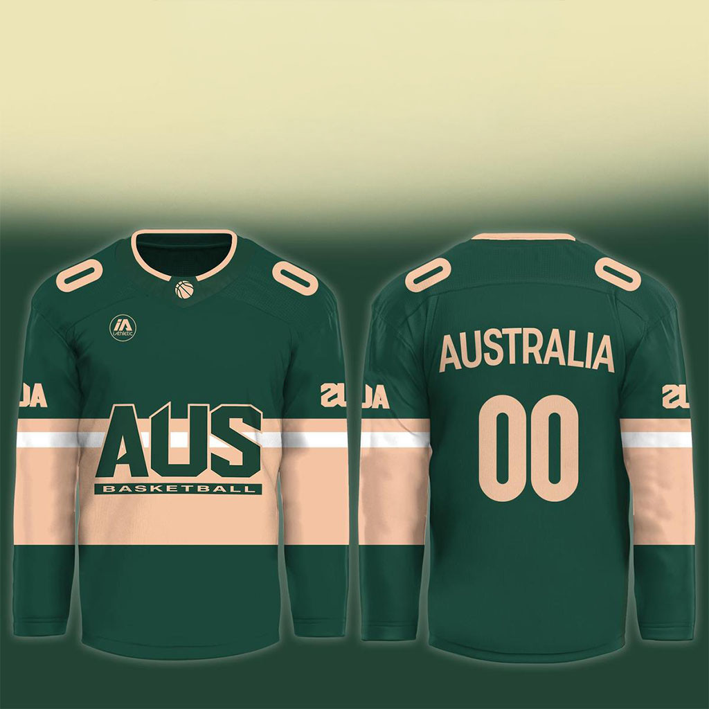 Personalized Australia Boomers X Opals FIBA World Cup 2027 Hockey Jersey AUS Basketball Merch - Kdjoy