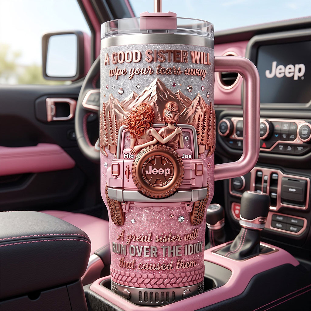 Personalized Badass Girly Off-road Friends 40oz Tumbler Best Gifts For Off-road Sisters - Kdjoy