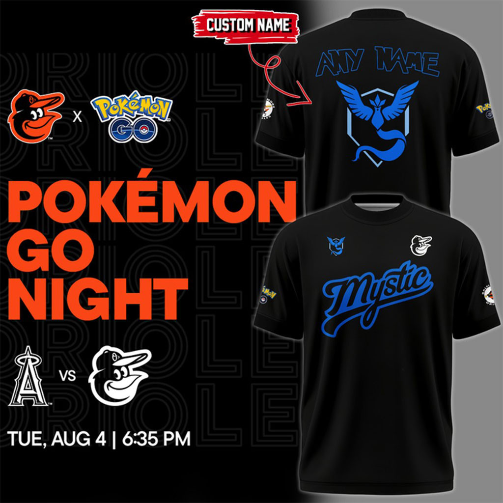Personalized Baltimore Orioles X Pokemon GO Team Mystic 2026 Shirt Baltimore Orioles Merch - Kdjoy