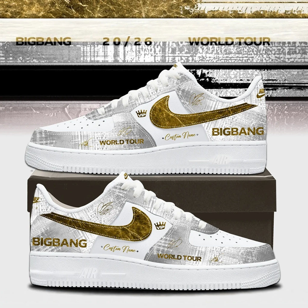 Personalized BigBang Merch 2026 World Tour Signature Sneakers Kpop Gear Best Gift For VIP - Kdjoy