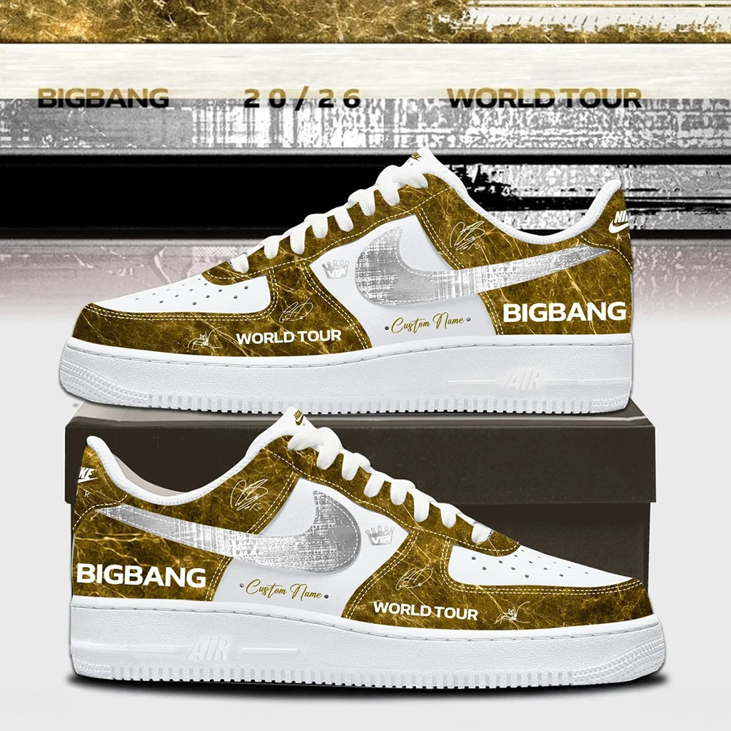 Personalized BigBang Merch 2026 World Tour Signature Sneakers VIP Shoes Gift For Music Lovers - Kdjoy