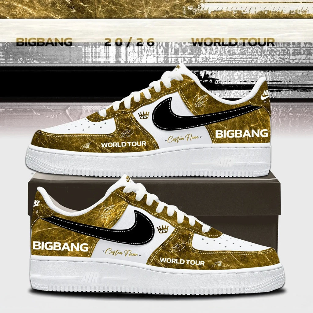 Personalized BigBang World Tour 2026 Signed Sneakers BigBang 20th Anniversary Merch Kpop Gear - Kdjoy
