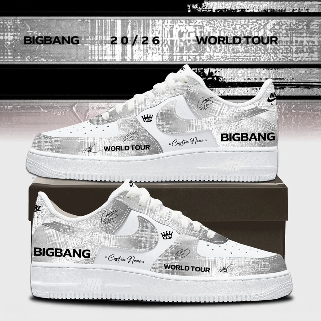 Personalized BigBang World Tour Signature Sneakers BigBang Merch 2026 Gift For Kpop Lovers - Kdjoy