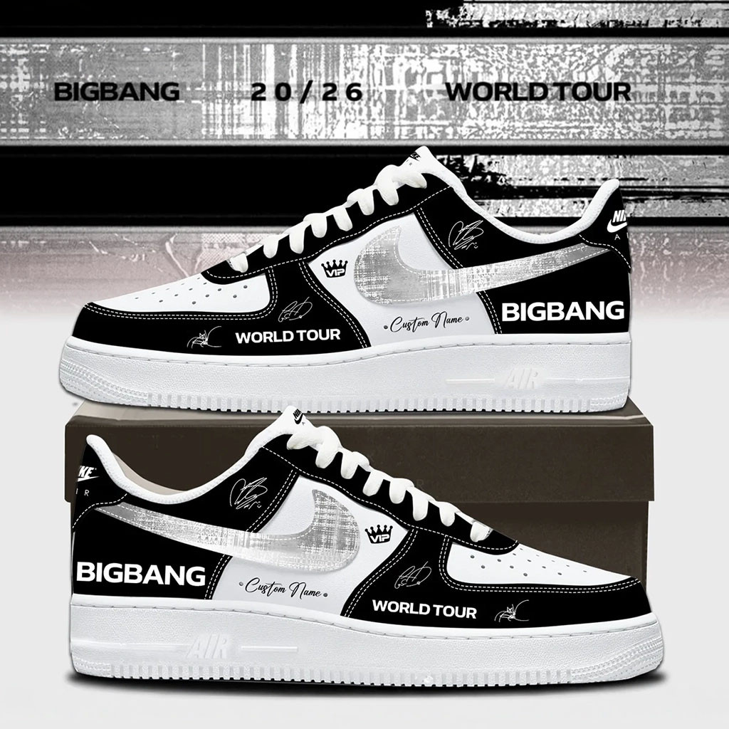 Personalized BigBang World Tour Signature Sneakers BigBang Merch 2026 Gift For VIPs - Kdjoy
