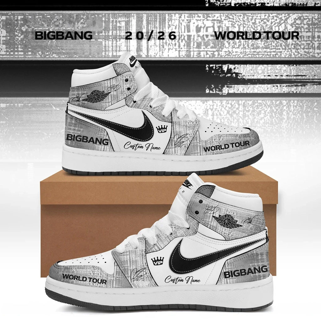 Personalized BigBang World Tour Signed Sneakers BigBang Merch 2026 Present For Kpop Lovers - Kdjoy