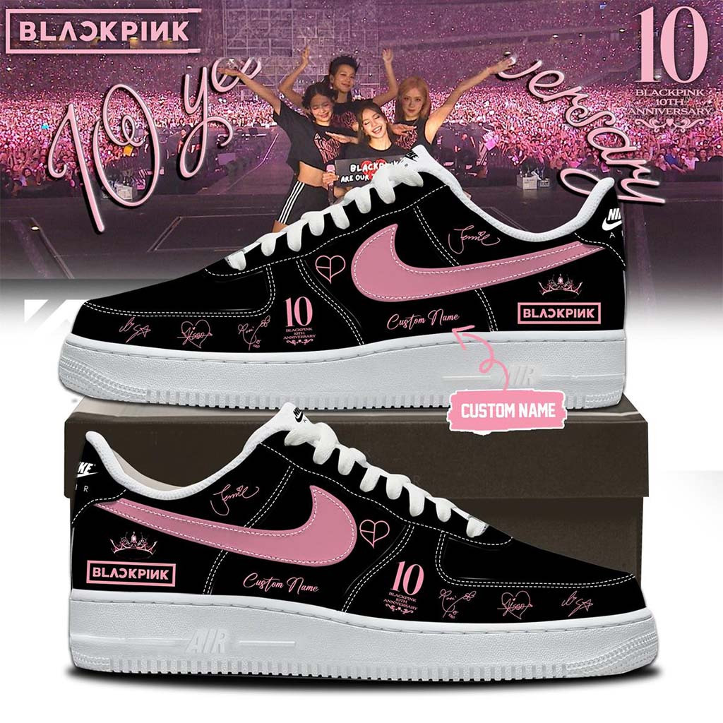 Personalized Blackpink 10th Anniversary Comeback Shoes Sneakers Blackpink Merch 2026 BLINK Gear - Kdjoy