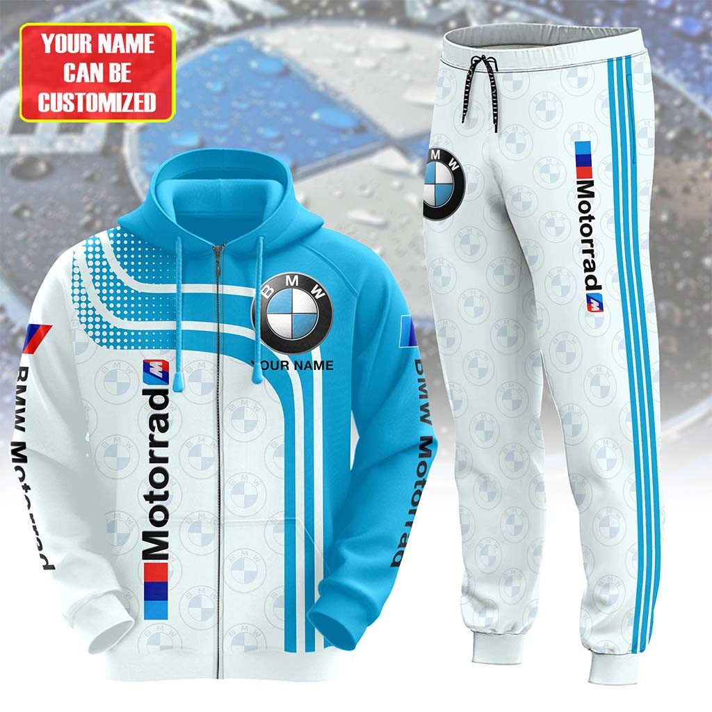 Personalized BMW Motorrad Hoodie And Sweatpants Sets Good Gifts For Boyfriend - Kdjoy