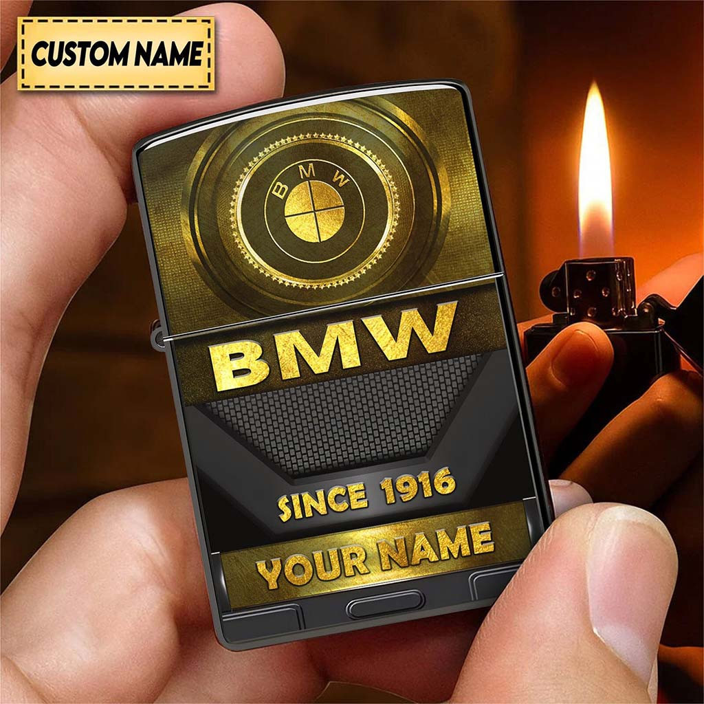 Personalized BMW Since 1916 Luxury Zippo Lighter Case BMW Merch Birthday Presents For Boyfriend - Kdjoy