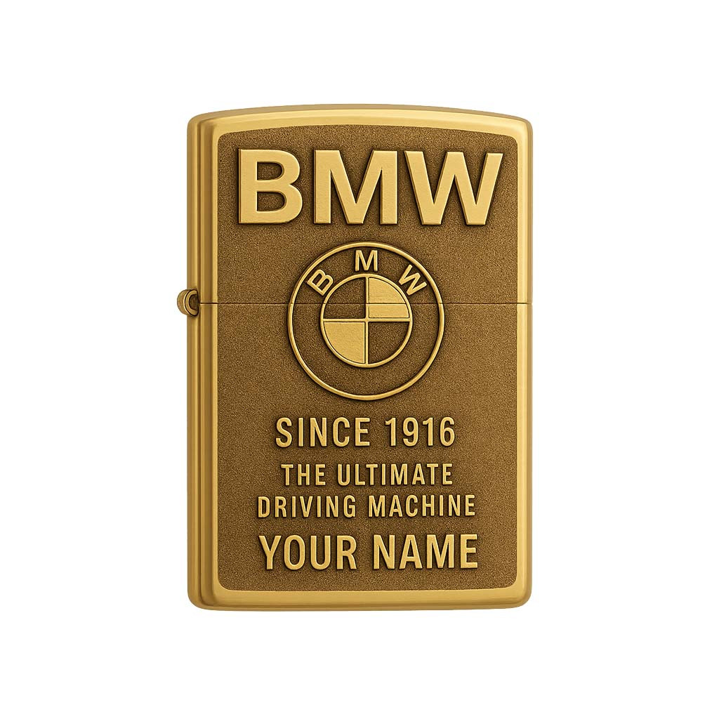 Personalized BMW Since 1916 Vintage Zippo Lighter Case The Ultimate Driving Machine Gear - Kdjoy