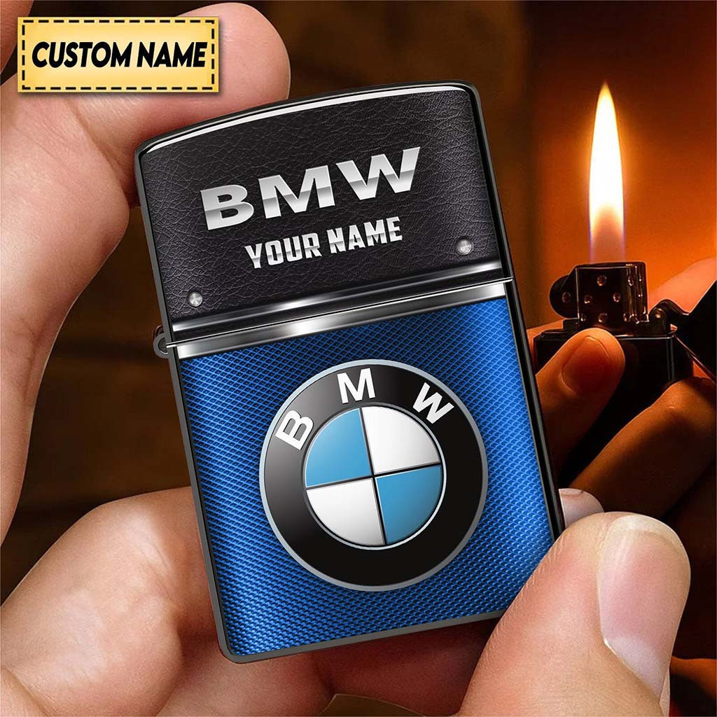 Personalized BMW Zippo Lighter Case BMW Merch Birthday Gift Ideas For Boyfriend - Kdjoy