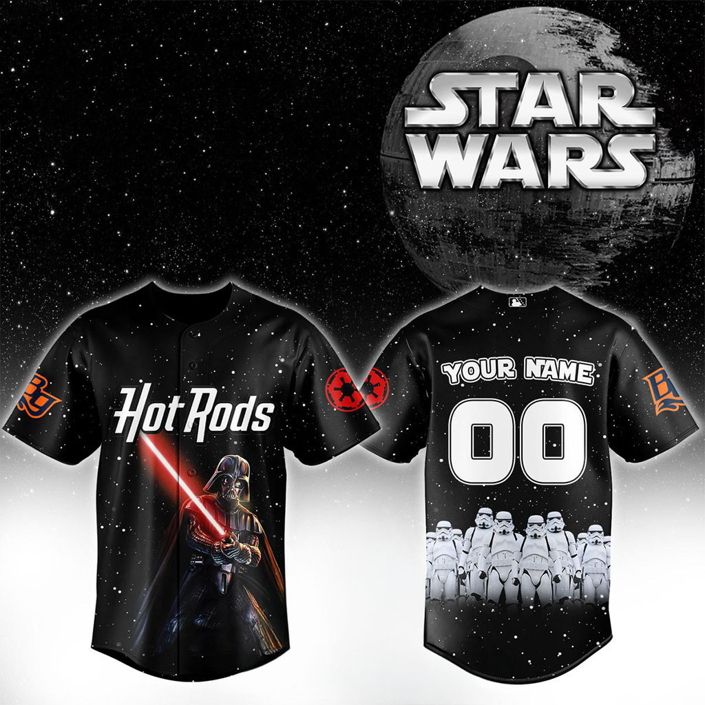 Personalized Bowling Green Hot Rods X Star Wars 2026 Dark Force Jersey Fan Merch Brothers Gifts - Kdjoy Personalized Bowling Green Hot Rods X Star Wars 2026 Dark Force Jersey Fan Merch Brothers Gifts - Kdjoy