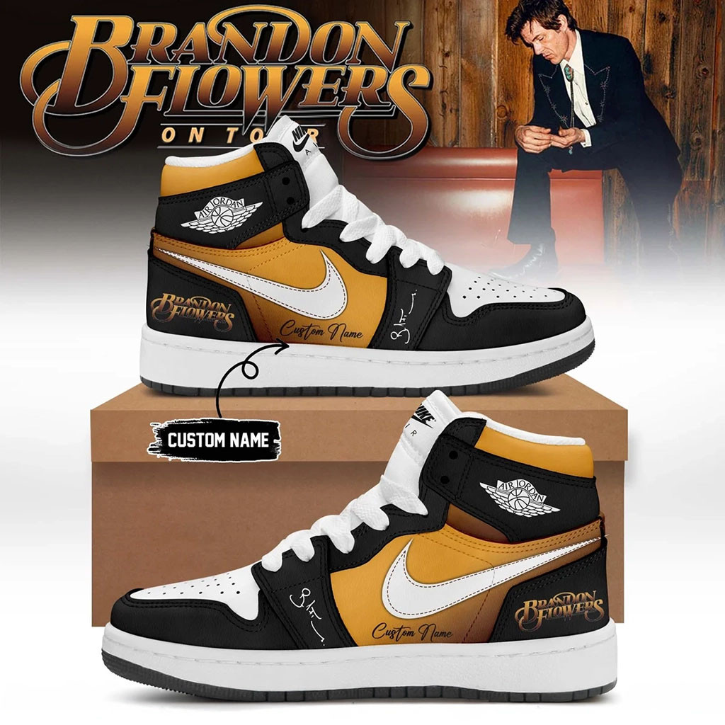 Personalized Brandon Flowers On Tour 2026 Signed Sneakers Brandon Flowers Merch - Kdjoy Personalized Brandon Flowers On Tour 2026 Signed Sneakers Brandon Flowers Merch - Kdjoy