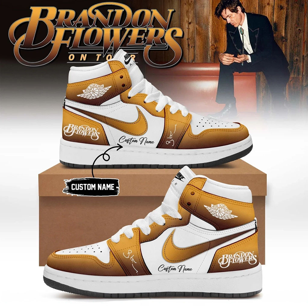 Personalized Brandon Flowers On Tour 2026 Signed Sneakers Brandon Flowers Merch Gift For Fans - Kdjoy Personalized Brandon Flowers On Tour 2026 Signed Sneakers Brandon Flowers Merch Gift For Fans - Kdjoy