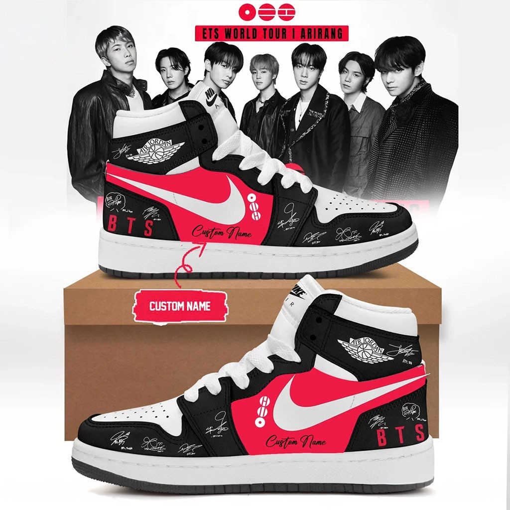 Personalized BTS World Tour 2026 Signature Sneakers BTS Arirang Merch Gifts For Kpop Lovers - Kdjoy