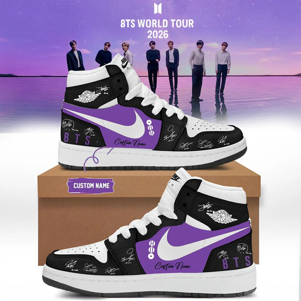 Personalized BTS World Tour 2026 Signature Sneakers BTS Merch Arirang Kpop Gear Gifts Ideas - Kdjoy Personalized BTS World Tour 2026 Signature Sneakers BTS Merch Arirang Kpop Gear Gifts Ideas - Kdjoy