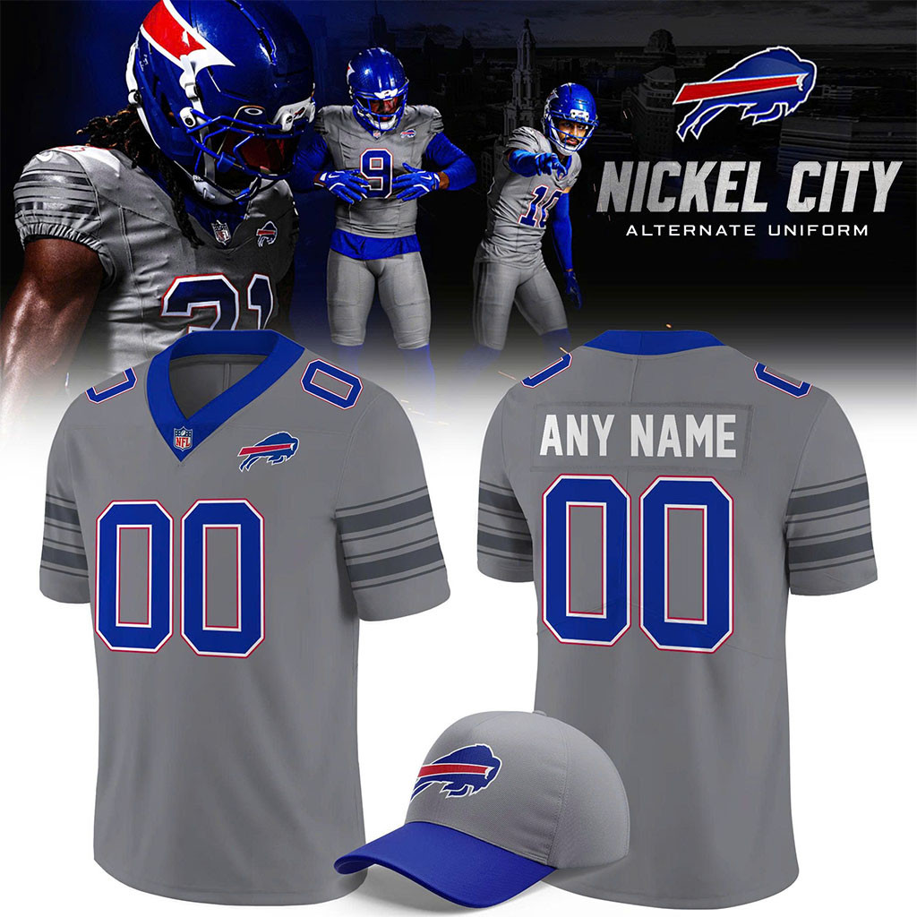 Personalized Buffalo Bills Nickel City Alternate Game Football Jersey Buffalo Bills Merch 2026 - Kdjoy