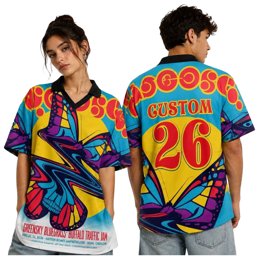 Personalized Buffalo Traffic Jam Merch 2026 BTJ Event Poster By Dan Stiles V-Neck Jersey Gifts - Kdjoy