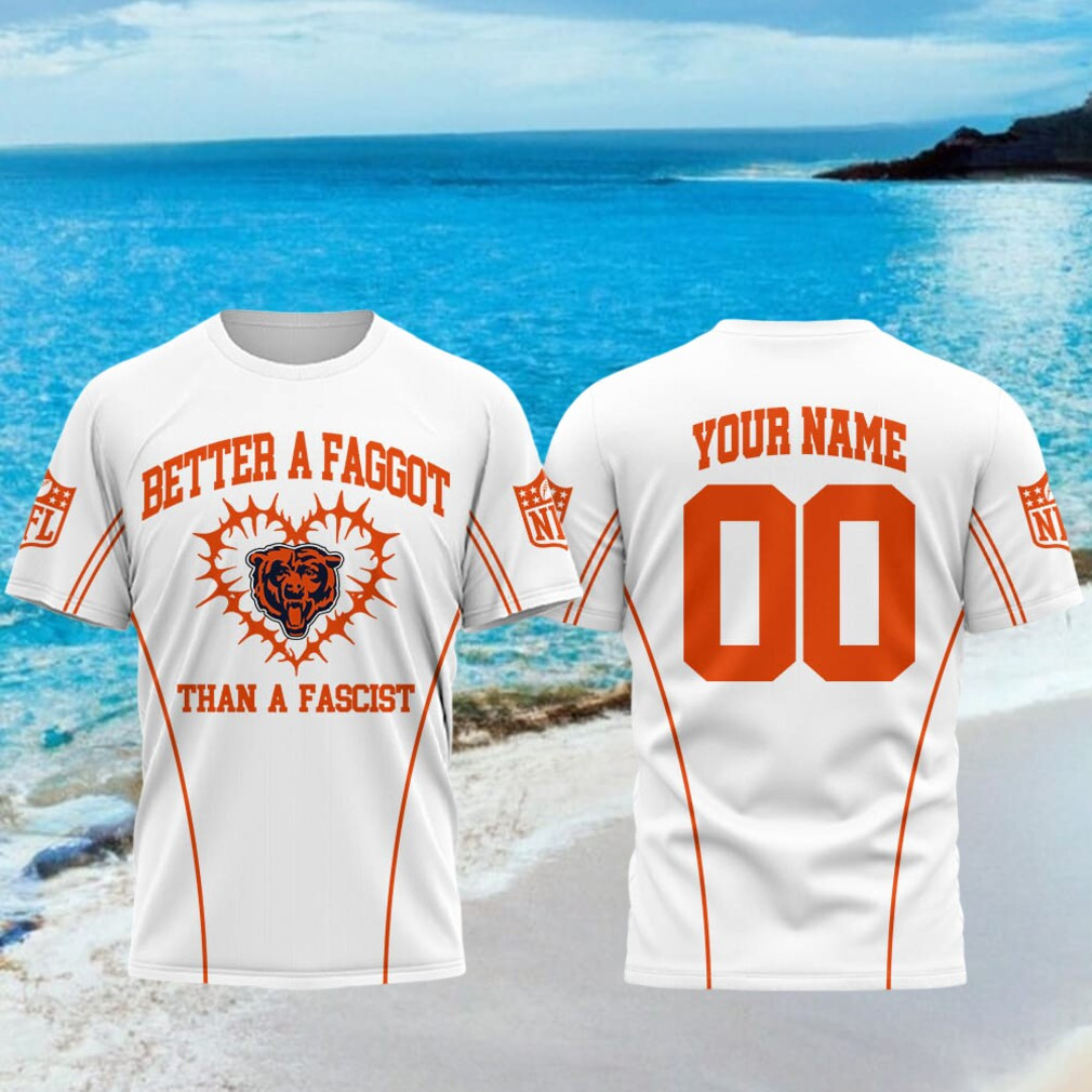 Personalized Chicago Bears Better A Faggot Than A Fascist T-Shirt Chicago Bears Merch Fan Gifts - Kdjoy Personalized Chicago Bears Better A Faggot Than A Fascist T-Shirt Chicago Bears Merch Fan Gifts - Kdjoy