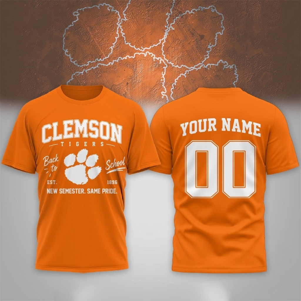 Personalized Clemson Tigers Merch NCAA Campus Pride Back To School 2026 Shirt For Him - Kdjoy