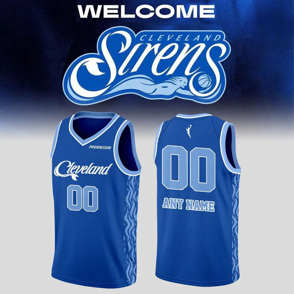 Personalized Cleveland Sirens Primary Logo Basketball Jersey 2026 Sirens Merch Gift For Fans - Kdjoy