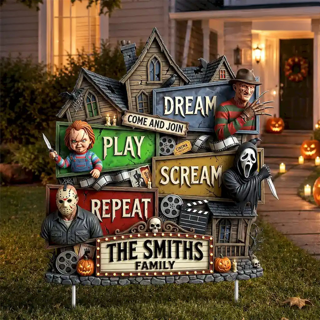 Personalized Come And Join Horror Night Halloween Yard Sign Garden Decor Horror Fan Gifts - Kdjoy Personalized Come And Join Horror Night Halloween Yard Sign Garden Decor Horror Fan Gifts - Kdjoy