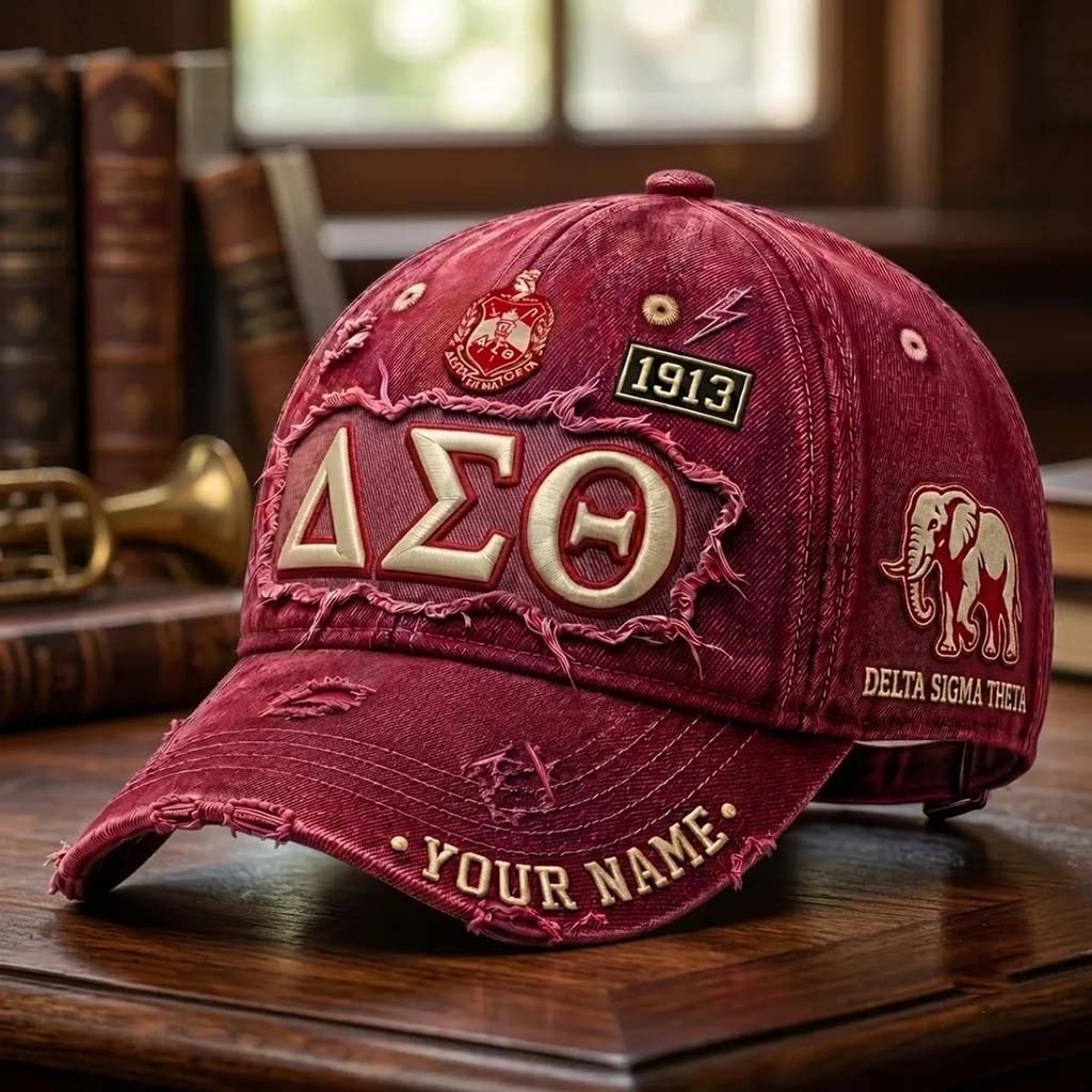 Personalized Delta Sigma Theta Distressed Hat 2026 DST Sorority Merch Useful Gift For Her - Kdjoy Personalized Delta Sigma Theta Distressed Hat 2026 DST Sorority Merch Useful Gift For Her - Kdjoy