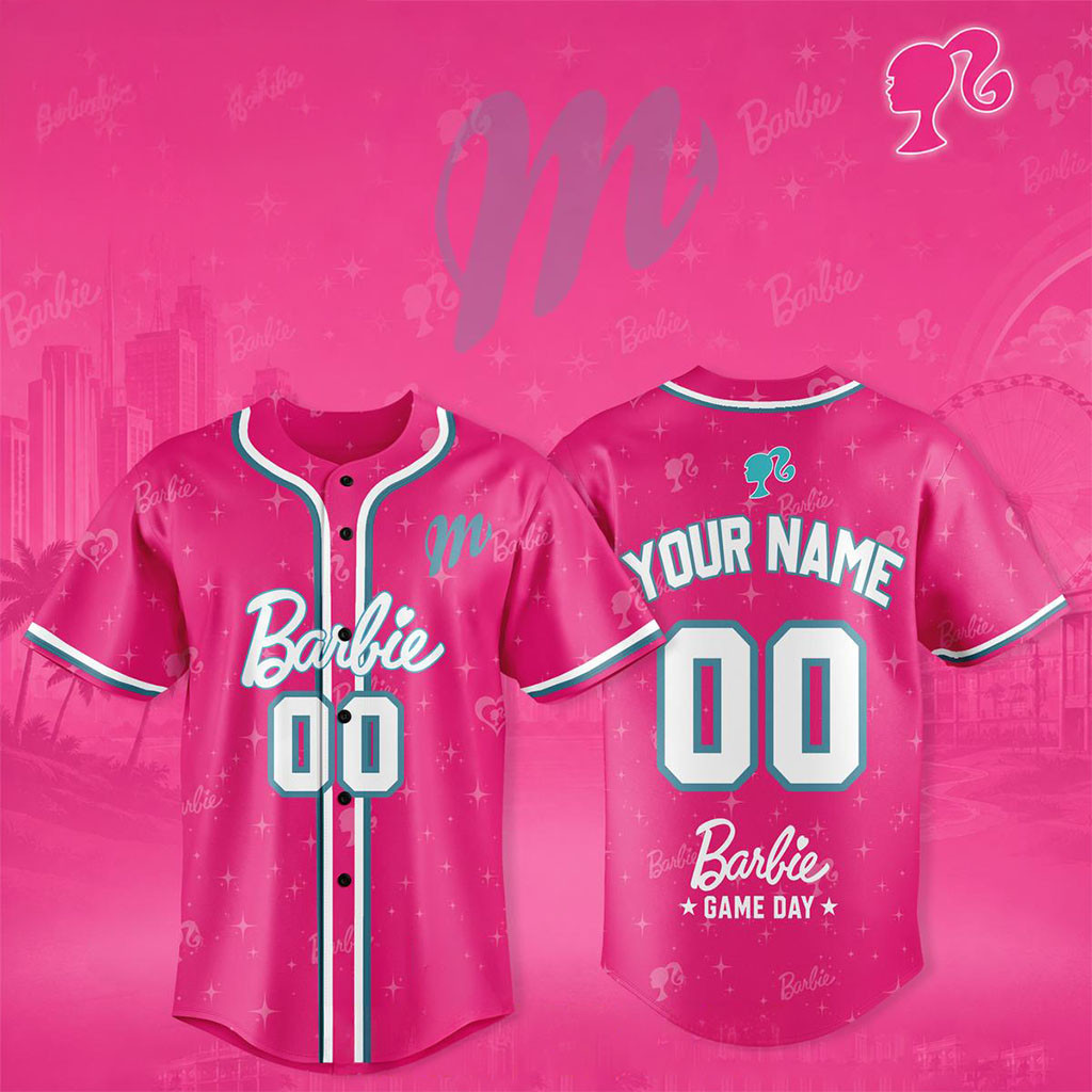 Personalized Diablos Rojos Del Mexico X Barbie Game Day All Pink Baseball Jersey 2026 Fan Merch - Kdjoy Personalized Diablos Rojos Del Mexico X Barbie Game Day All Pink Baseball Jersey 2026 Fan Merch - Kdjoy