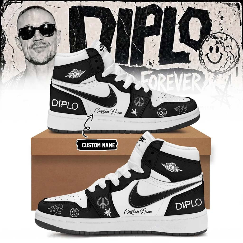 Personalized Diplo Merch 2026 On Tour Forever Signed Sneakers Best Gifts For Music Lovers - Kdjoy Personalized Diplo Merch 2026 On Tour Forever Signed Sneakers Best Gifts For Music Lovers - Kdjoy