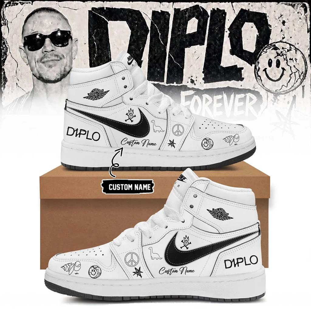 Personalized Diplo Merch 2026 On Tour Forever Signed Sneakers Cool Gifts For Music Lovers - Kdjoy