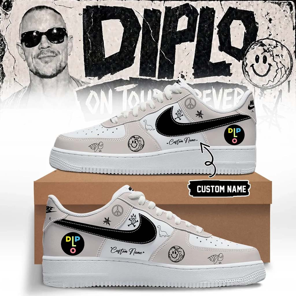 Personalized Diplo Merch 2026 On Tour Forever Signed Sneakers Gifts For Music Lovers - Kdjoy Personalized Diplo Merch 2026 On Tour Forever Signed Sneakers Gifts For Music Lovers - Kdjoy