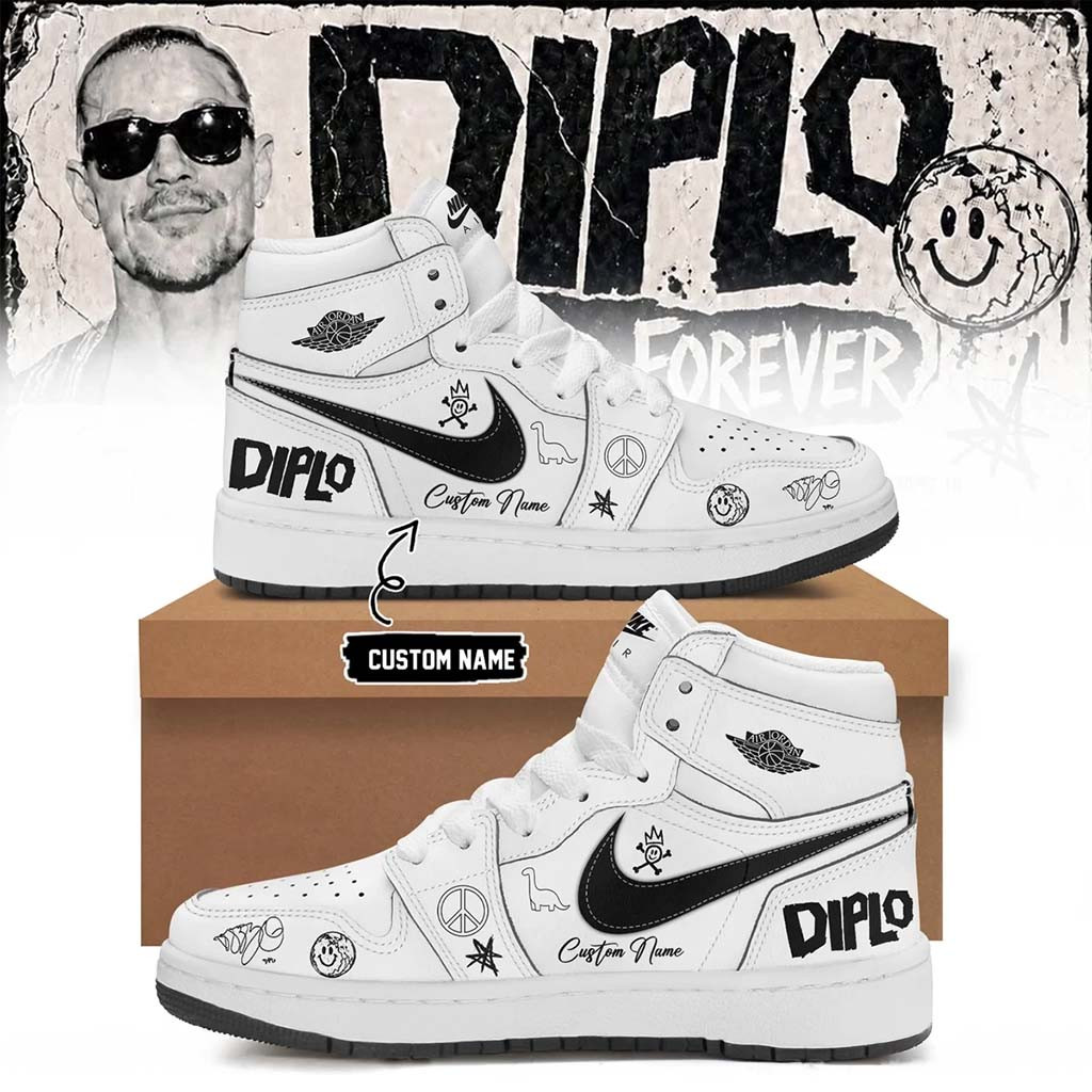 Personalized Diplo Merch 2026 On Tour Forever Signed Sneakers Presents For Music Lovers - Kdjoy Personalized Diplo Merch 2026 On Tour Forever Signed Sneakers Presents For Music Lovers - Kdjoy