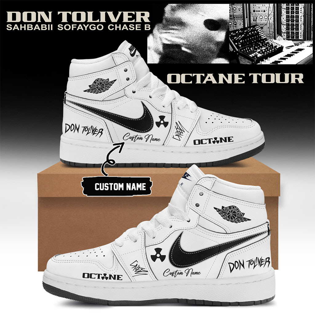 Personalized Don Toliver Merch 2026 Octane Tour Signed Sneakers Gifts For Hip Hop Lovers - Kdjoy