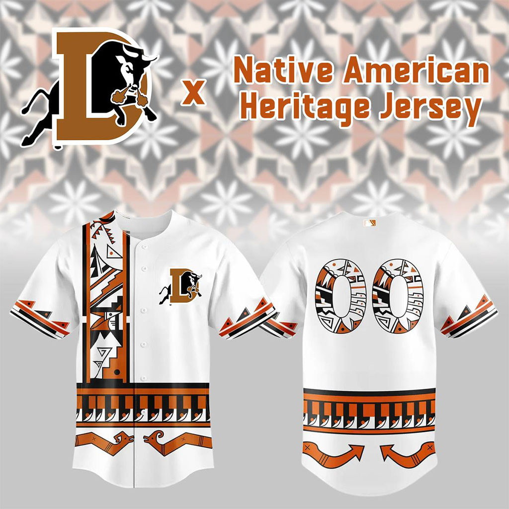 Personalized Durham Bulls Native American Heritage Jersey Durham Bulls Merch Present For Fans - Kdjoy