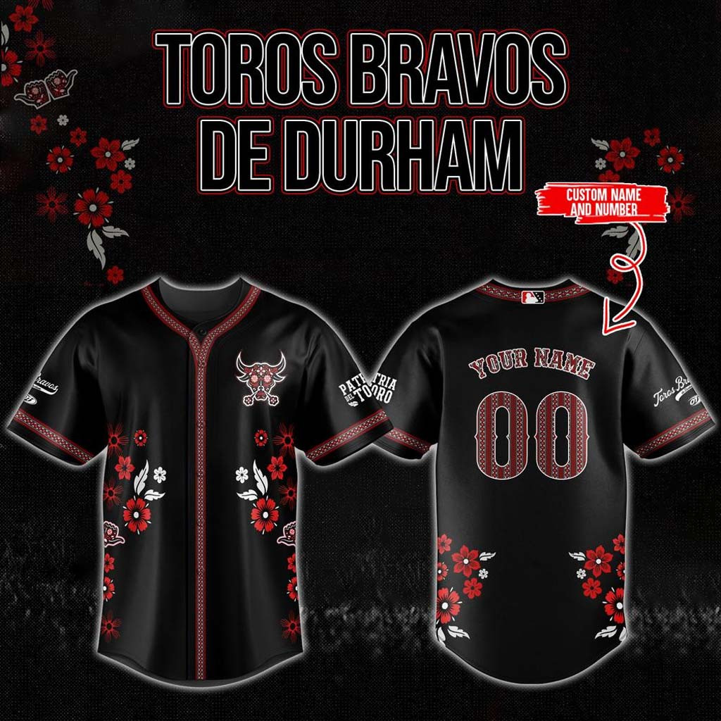Personalized Durham Bulls Toros Bravos De Durham Jersey 2026 Durham Bulls Merch Gift For Fans - Kdjoy
