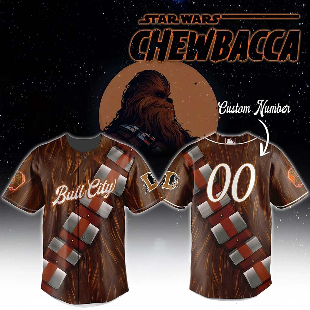 Personalized Durham Bulls X Star Wars Chewbacca Jersey Durham Bulls Merch Gift For Fans - Kdjoy Personalized Durham Bulls X Star Wars Chewbacca Jersey Durham Bulls Merch Gift For Fans - Kdjoy