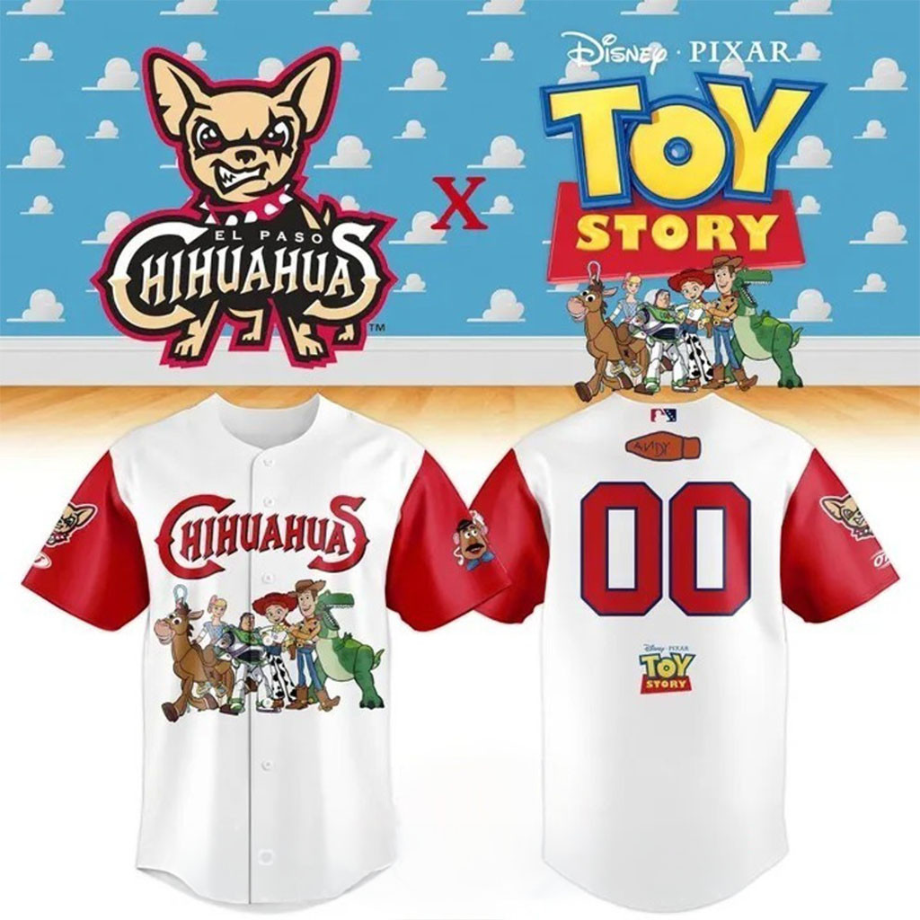 Personalized El Paso Chihuahuas X Toy Story Night 2026 Baseball Jersey Chihuahuas Merch Gifts - Kdjoy