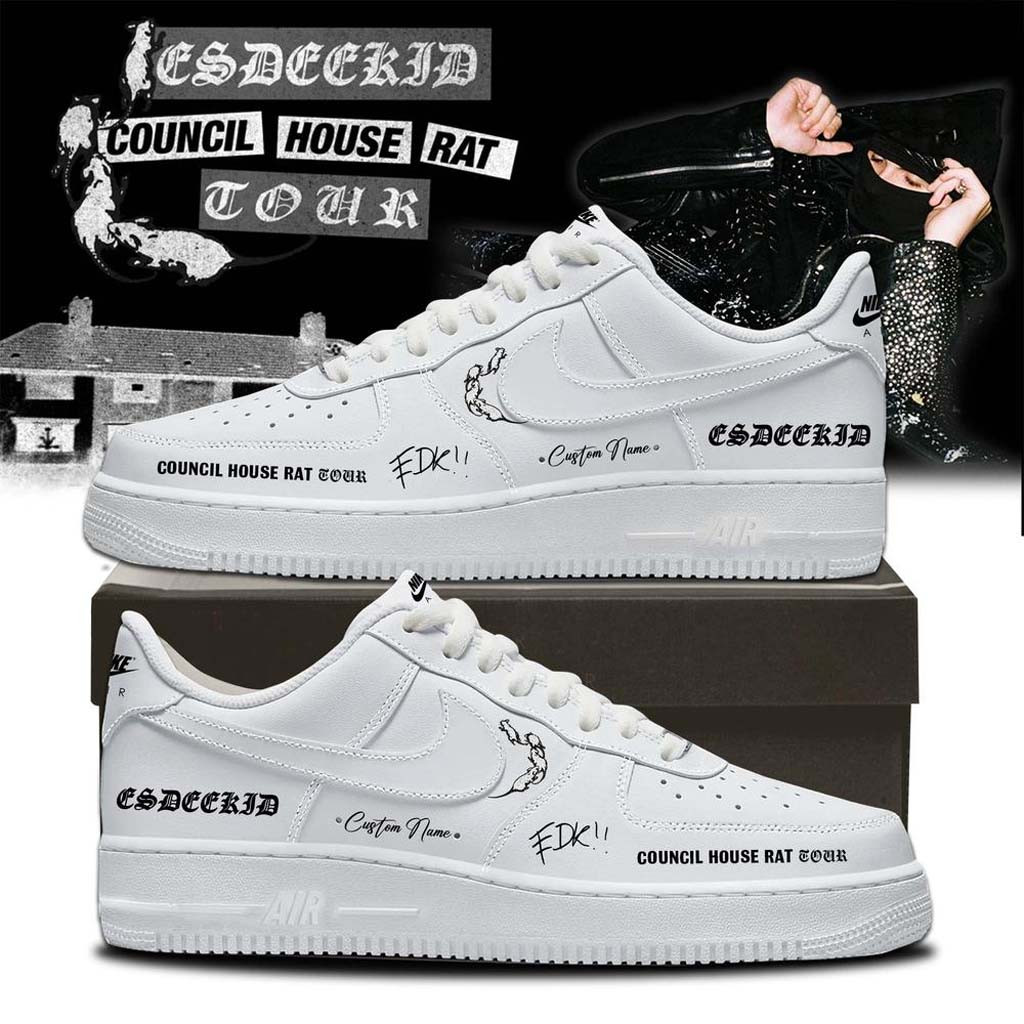 Personalized EsDeeKid Council House Rat Tour 2026 Sneakers EsDeeKid Merch Hip Hop Fan Gifts
