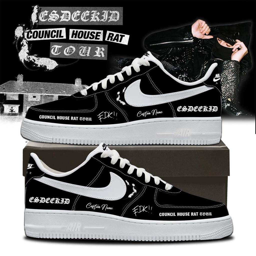Personalized EsDeeKid Council House Rat Tour 2026 Sneakers EsDeeKid Merch Present For Rap Lover