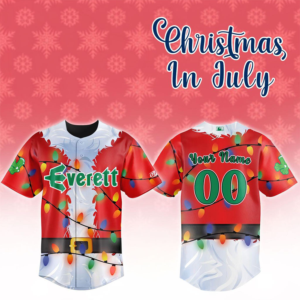 Personalized Everett Aquasox Christmas In July Night 2026 Jersey Everett Aquasox Merch Gifts - Kdjoy Personalized Everett Aquasox Christmas In July Night 2026 Jersey Everett Aquasox Merch Gifts - Kdjoy