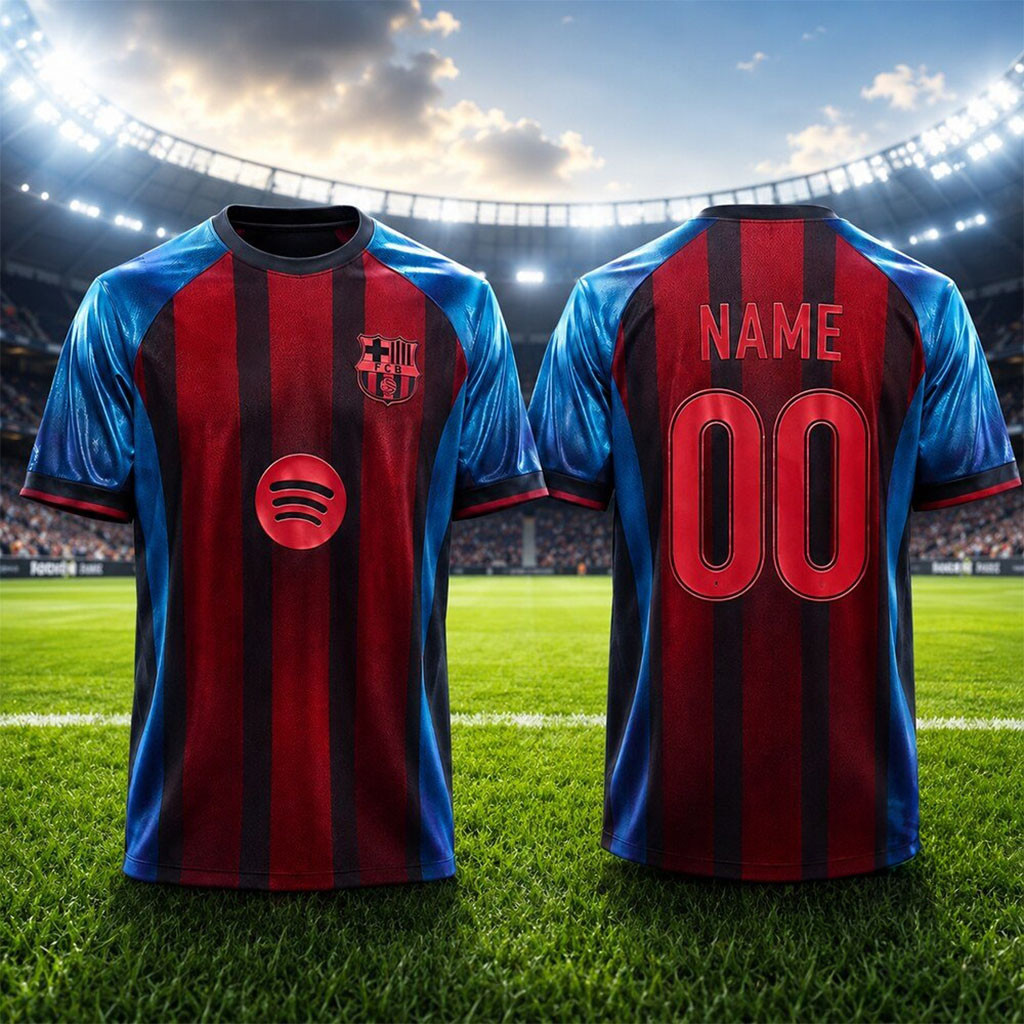 Personalized FC Barcelona Spider-Man Brand New Day 2026 Jersey Shirt Barca Merch Fan Gifts Personalized FC Barcelona Spider-Man Brand New Day 2026 Jersey Shirt Barca Merch Fan Gifts