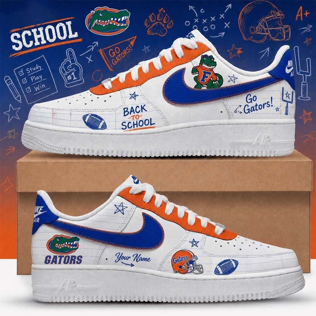 Personalized Florida Gators Merch 2026 Back To School Sneakers Present For Football Lovers - Kdjoy