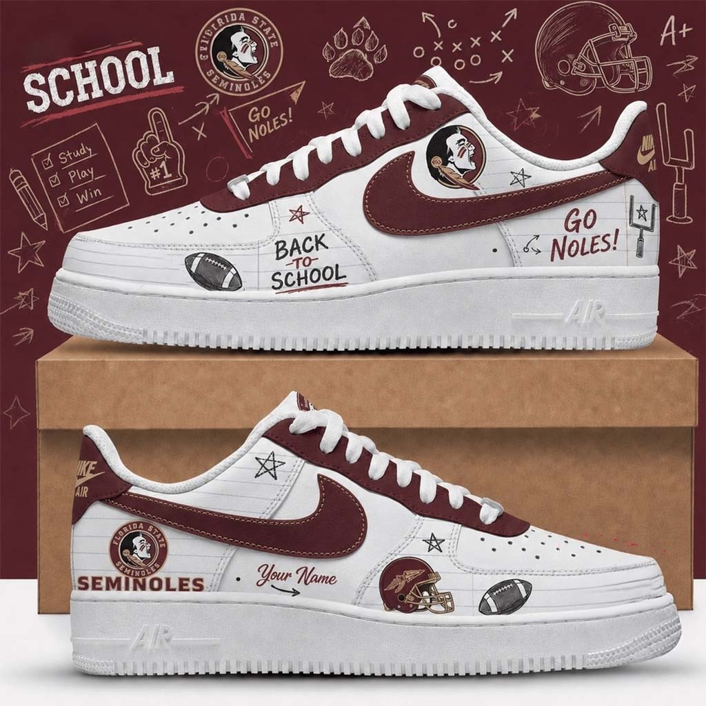 Personalized Florida State Seminoles Merch 2026 Back To School Sneakers Gift For Football Fans - Kdjoy Personalized Florida State Seminoles Merch 2026 Back To School Sneakers Gift For Football Fans - Kdjoy