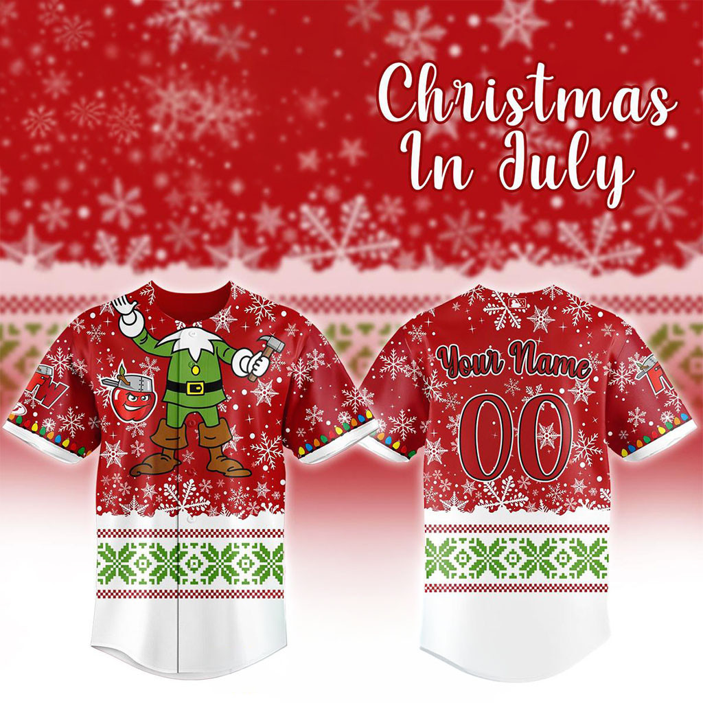 Personalized Fort Wayne Tincaps Christmas In July Night 2026 Jersey Tincaps Merch Gift For Fans - Kdjoy Personalized Fort Wayne Tincaps Christmas In July Night 2026 Jersey Tincaps Merch Gift For Fans - Kdjoy