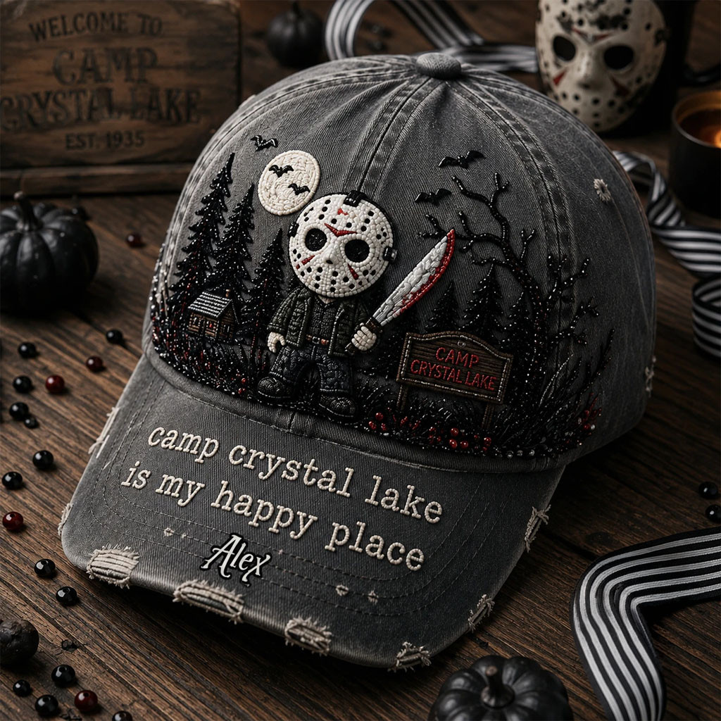 Personalized Friday The 13th Quote Halloween 2026 Hat Friday The 13th Merch Spooky Gifts - Kdjoy Personalized Friday The 13th Quote Halloween 2026 Hat Friday The 13th Merch Spooky Gifts - Kdjoy